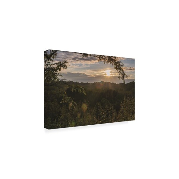Kurt Shaffer Photographs 'Setting Sun After An Evening Rain' Canvas Art,22x32